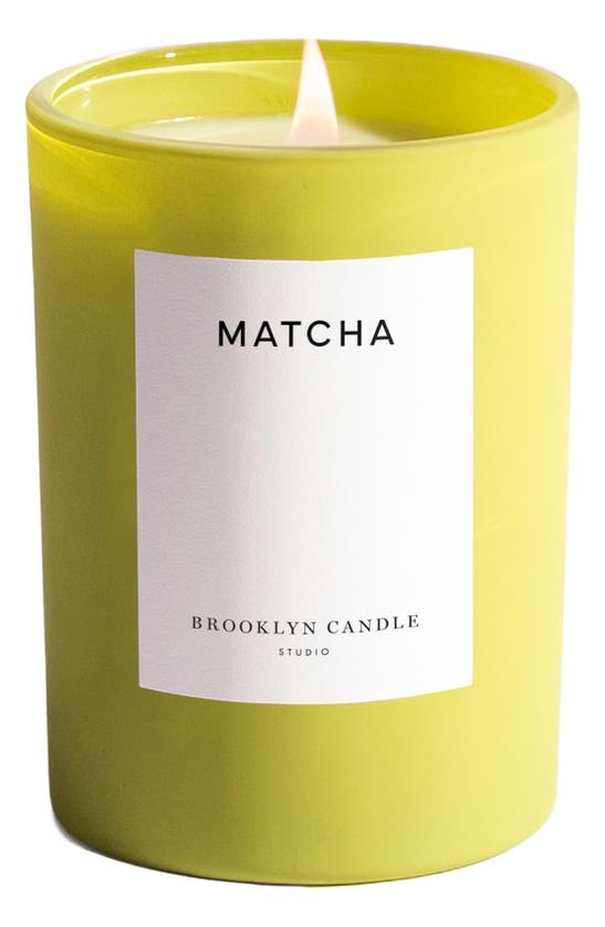 Shop Brooklyn Candle Studio Matcha Candle In Bright Green