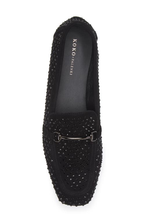 Shop Koko + Palenki Sabine Bit Loafer In Black Suede