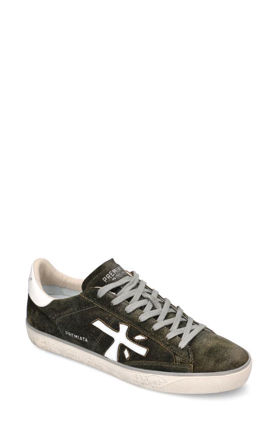 Premiata Steven Sneaker In Dark Green