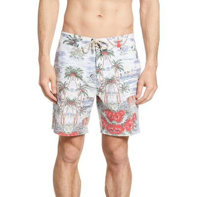 Faherty Classic Board Shorts, Blue