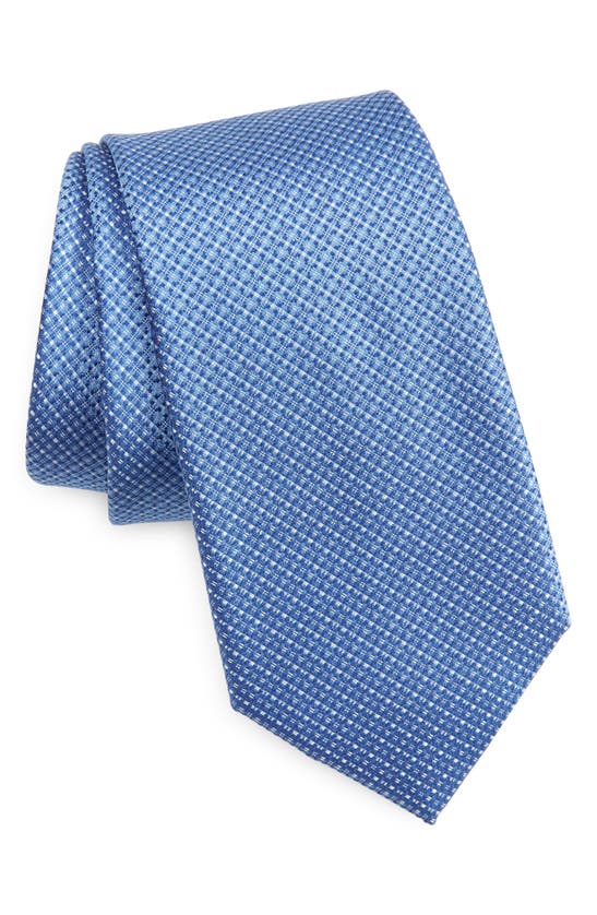Calvin Klein Moxy Textured Tie In Blue