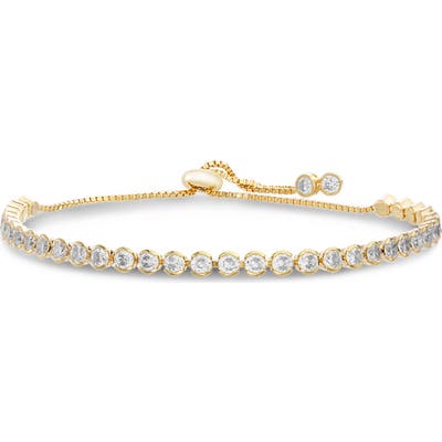 Lesa Michele Cubic Zirconia Tennis Slider Bracelet