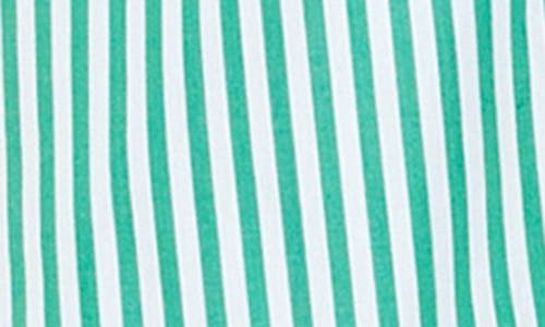 Shop English Factory Stripe Shirtdress In Kelly Green