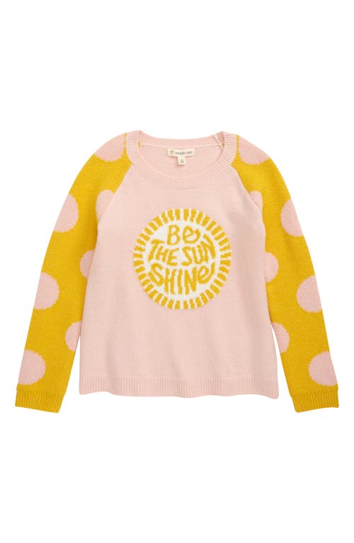 Tucker + Tate Kids' Icon Sweater in Pink English Be The Sunshine