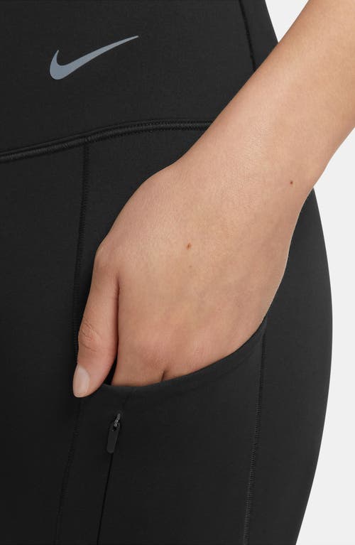 Shop Nike Dri-fit Adv Go Leggings In Black/black