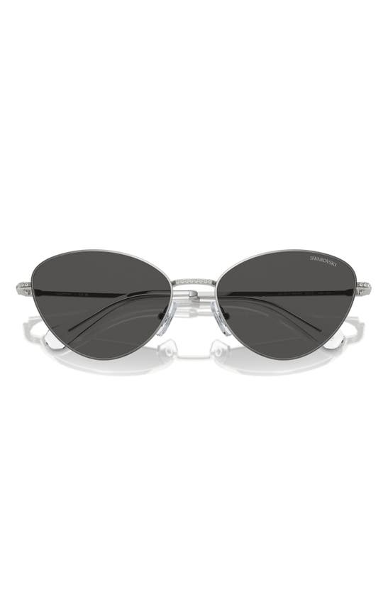 Swarovski 58mm Cat Eye Sunglasses In Dark Grey
