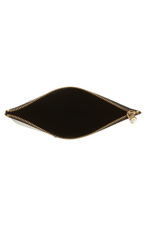 COMME DES GARÇONS COMME DES GARÇONS WALLETS LARGE SEAM DETAIL ZIP POUCH