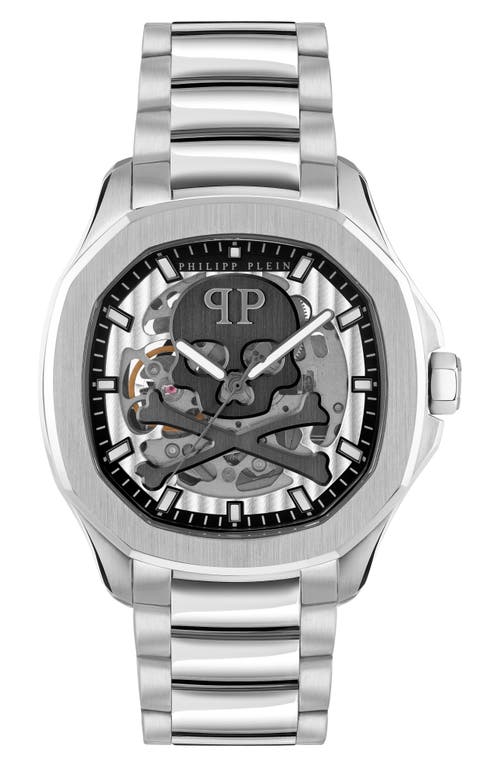 PHILIPP PLEIN Skeleton Spectre Bracelet Watch, 42mm in Stainless Steel 