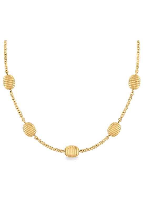 Shop Pamela Zamore Isla Station Necklace In Gold