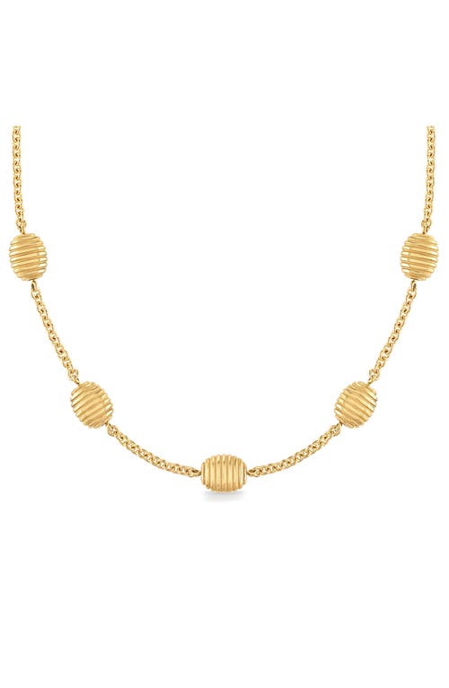 Isla Station Necklace in Gold