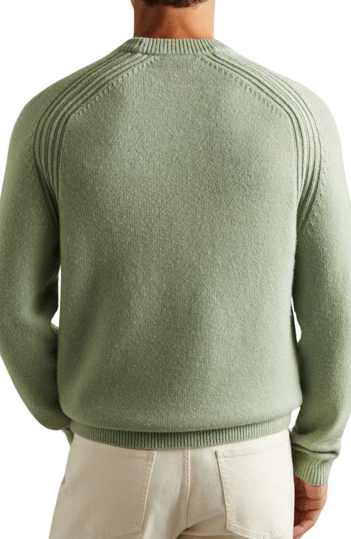 Shop Reiss Cloud Wool Blend Sweater In Sage Green