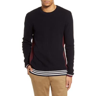 Topman Colorblock Sweater, Blue