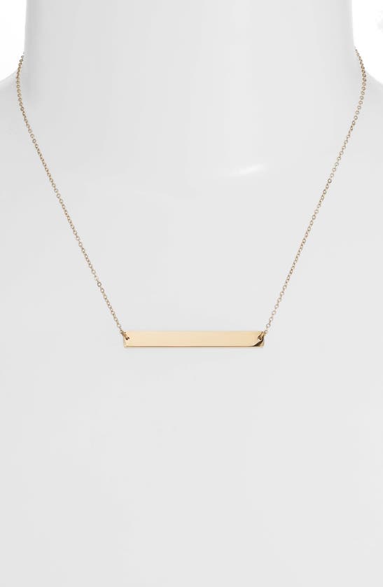 Shop Knotty Bar Necklace In Gold