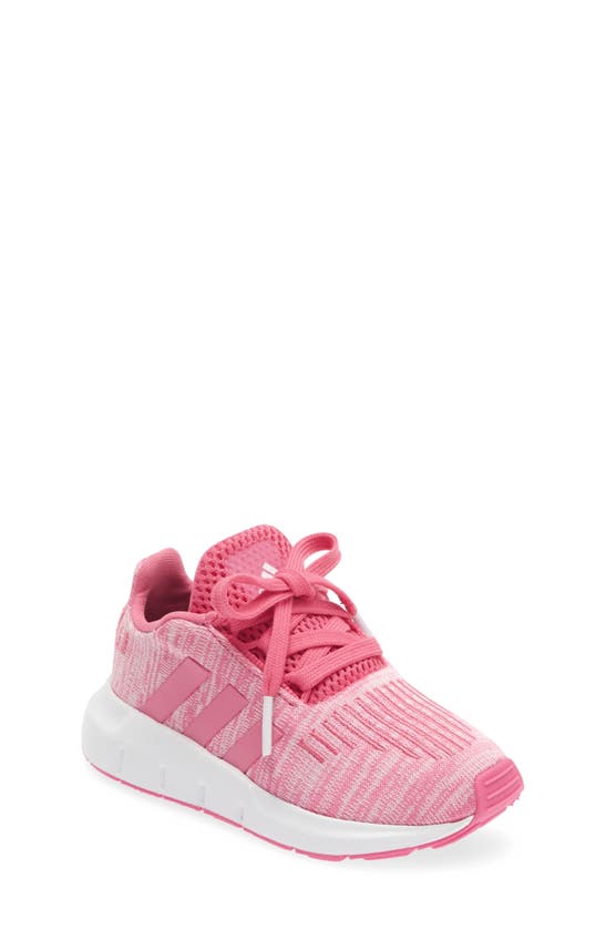 Adidas Originals Kids' Swift Run Sneaker In Pink Fusion/ Ftwr White
