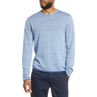 Rag & Bone Trent Crewneck Wool Blend Sweater, Blue