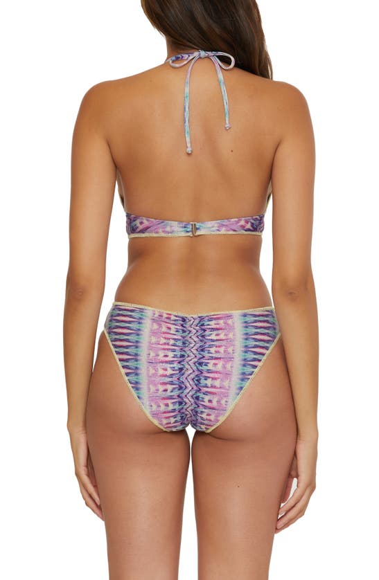 Shop Becca Tulum Adela Hipster Bikini Bottoms In Purple Multi