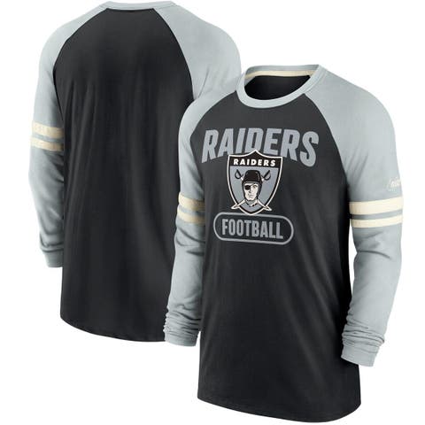 Men's Las Vegas Raiders NFL x Darius Rucker Collection by Fanatics Charcoal  Team Long Sleeve Pocket T-Shirt