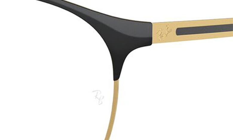 Ray Ban Phantos 53mm Optical Glasses In Gold Black