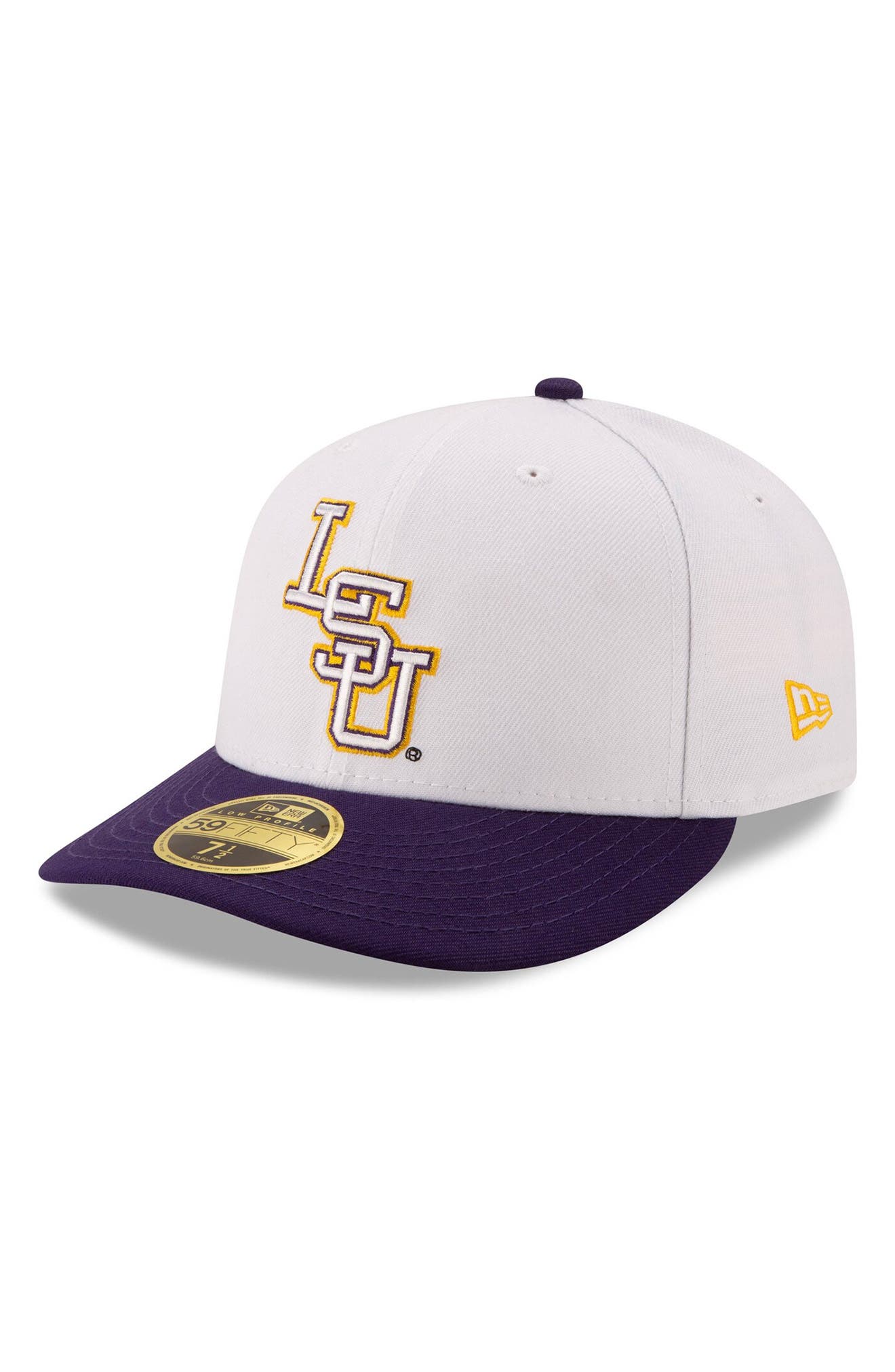 lsu fitted baseball caps