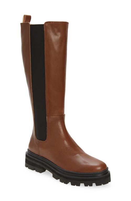 The Poppy Lugsole Knee High Boot in Stable