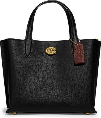 Willow trapezoid leather bag, Coach, Shop Women's Designer Bags Online