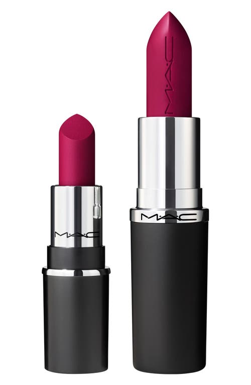 Shop Mac Cosmetics Mini M·a·cximal Sleek Satin Lipstick In Rebel