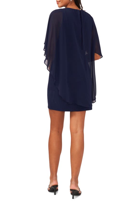 CHAUS CHAUS RHINESTONE OVERLAY MINIDRESS 