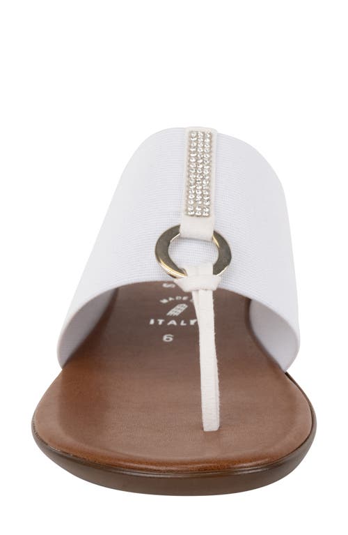 Italian Shoemakers Lillee Flip Flop In White