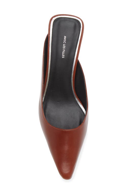 Shop Avec Les Filles Alma Asymmetric Mule In Cognac