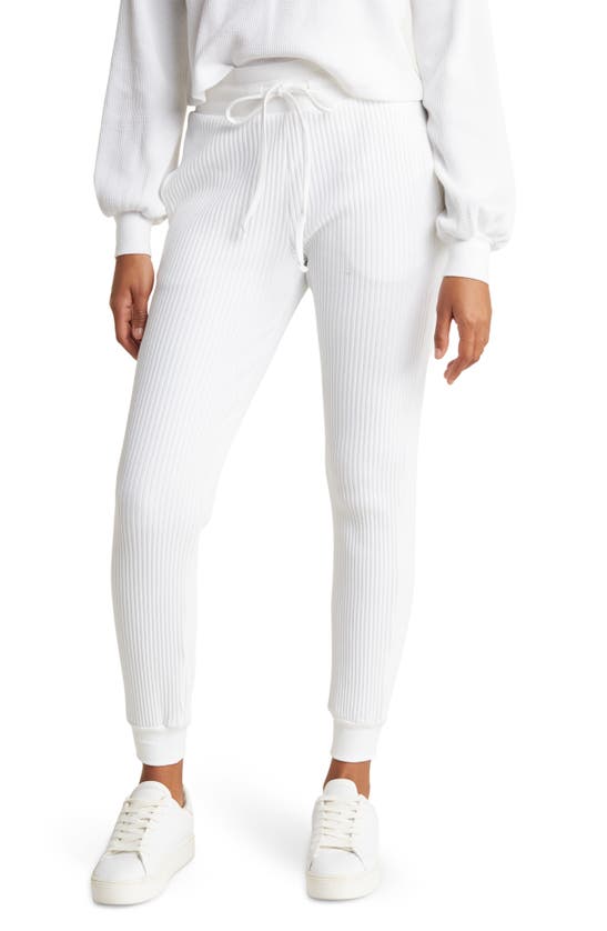 The Range High Waist Knit Joggers In White