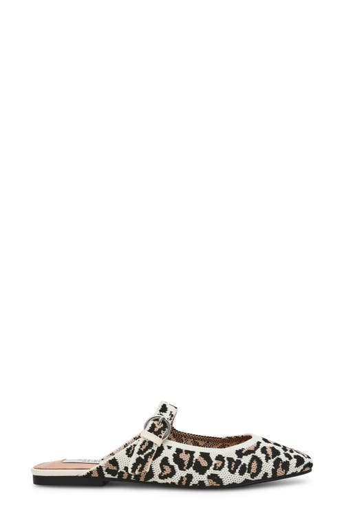 Steven New York Ingrid Mary Jane Mule In White Multi/leopard