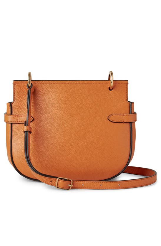 Shop Mulberry Small Amberley Leather Satchel In Sunset