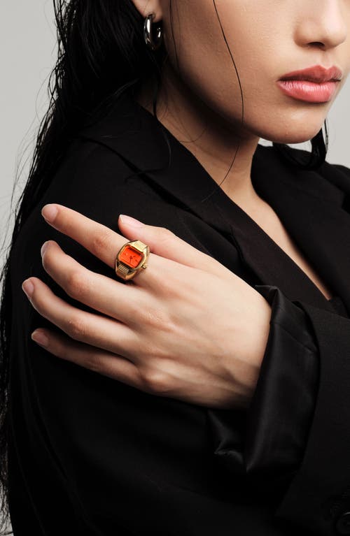 Breda Nocturne Watchring In 18k Goldlated