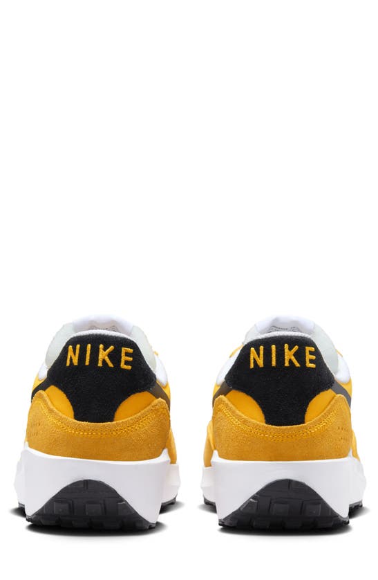 Shop Nike Waffle Debut Sneaker In Gold/ White/ Gold Leaf/ Black