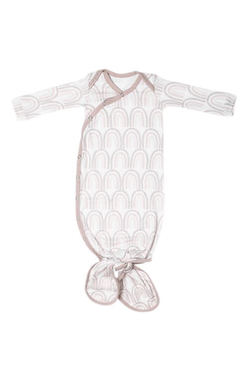 Copper Pearl Newborn Knotted Gown in Bliss at Nordstrom