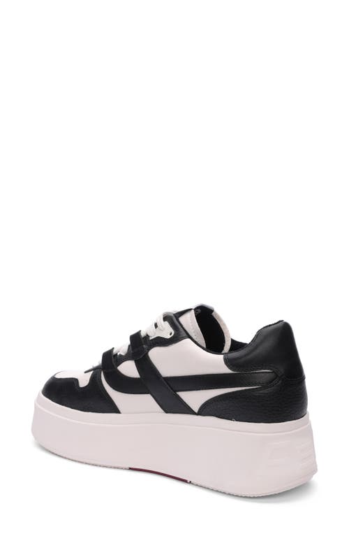 Shop Ash Match Platform Sneaker In White/black