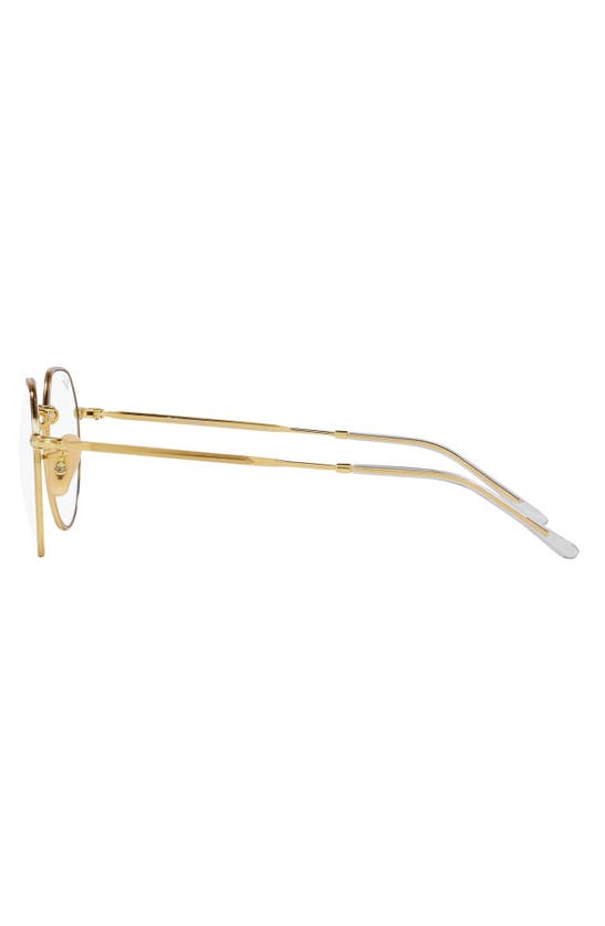 Ray Ban 53mm Jack Polarized Irregular In Gold Flash