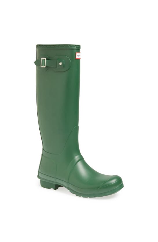 Hunter Original Tall'rain Boot In Green Matte