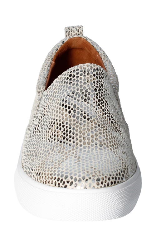 Shop L'amour Des Pieds Kamada Slip-on In Silver/gold