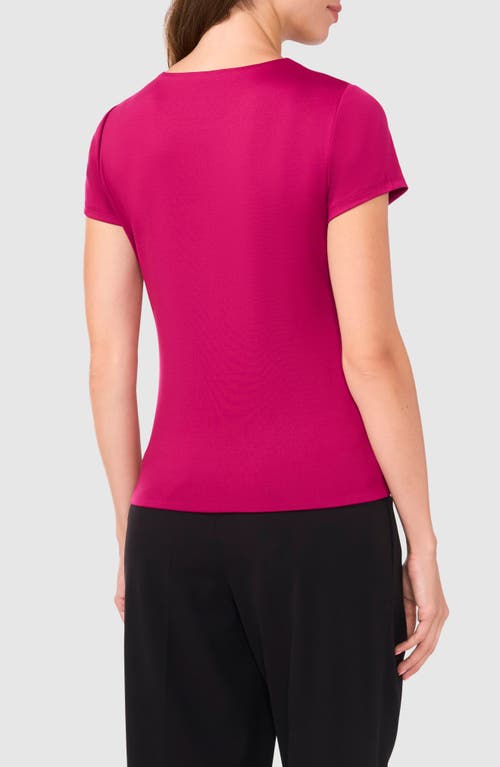 Shop Halogenr Halogen(r) Essential Compression T-shirt In Raspberry Purple