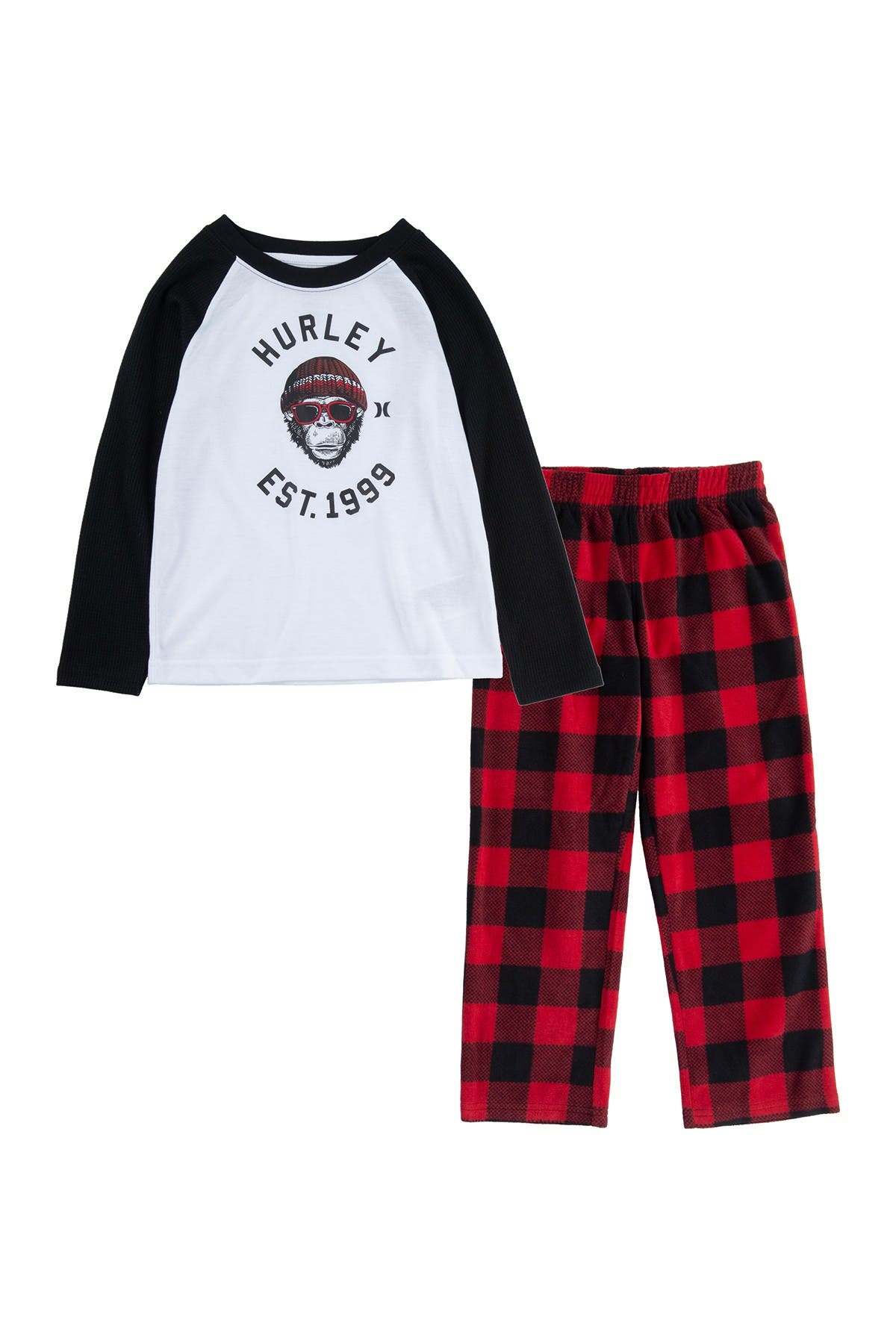 buffalo check pajama set