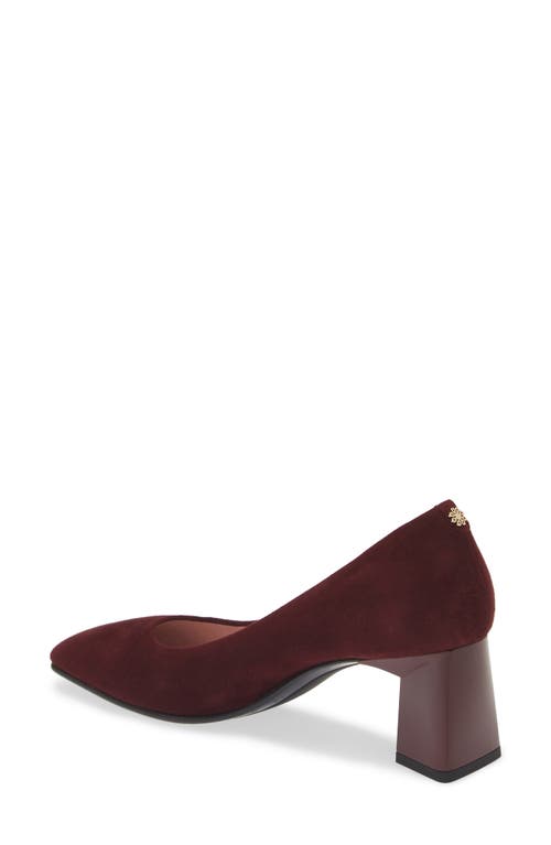 Shop Naot Cass Patent Pump In Burgundy Suede