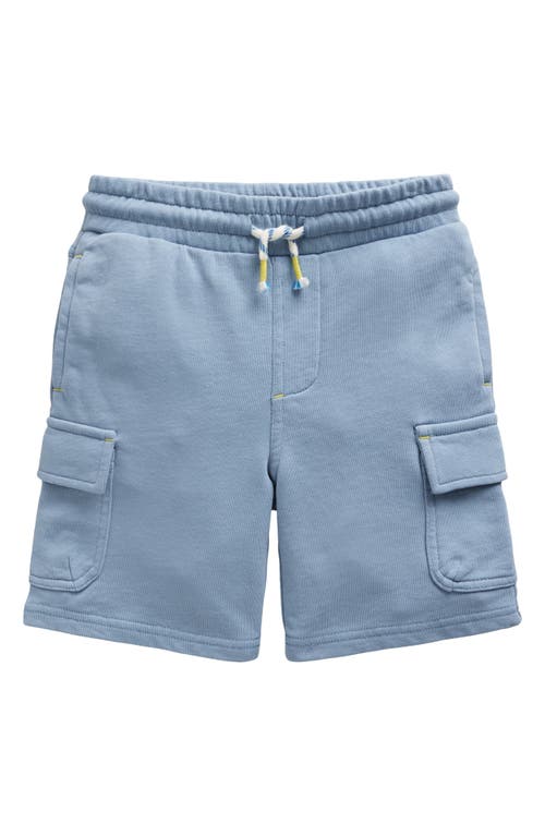 Mini Boden Kids' Cotton Jersey Cargo Shorts Pebble Blue at Nordstrom,