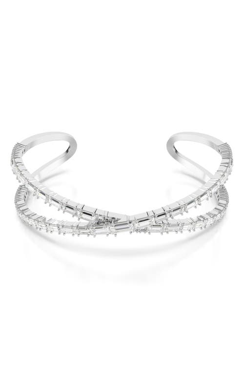 Swarovski Hyperbola Crystal Cuff Bracelet in Silver at Nordstrom