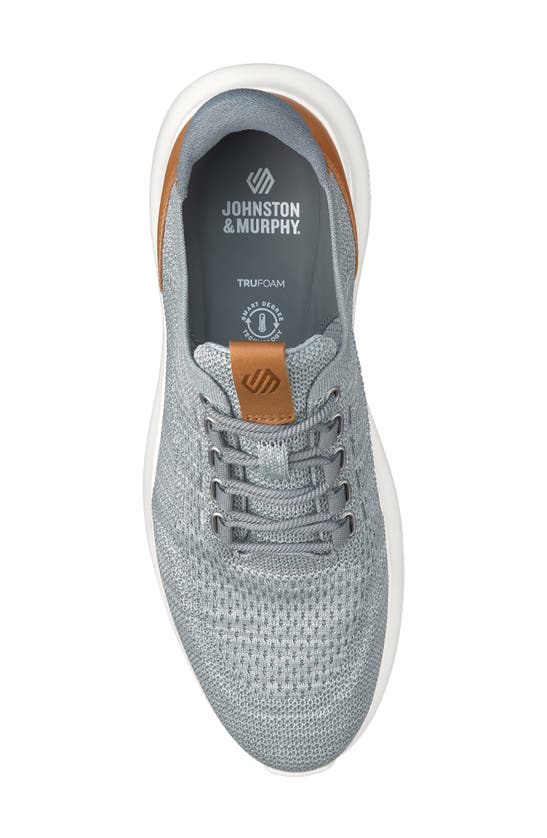 Shop Johnston & Murphy Amherst 2.0 Knit Plain Toe Sneaker In Gray Heathered Knit