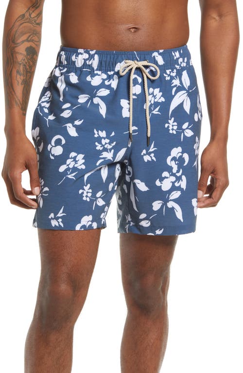 Fair Harbor The Bayberry Swim Trunks in Navy Floral