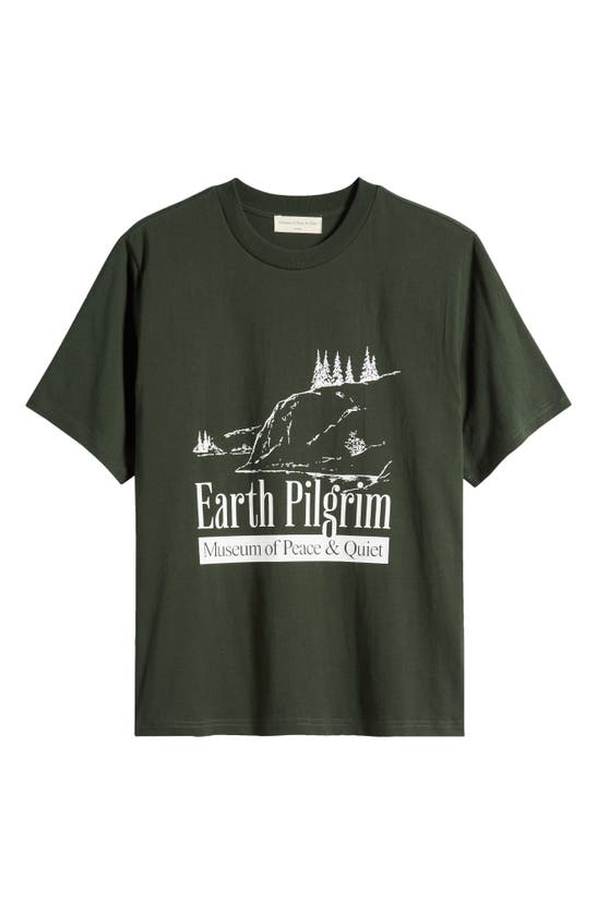 Museum Of Peace And Quiet Earth Pilgrim Graphic T-shirt In Forest