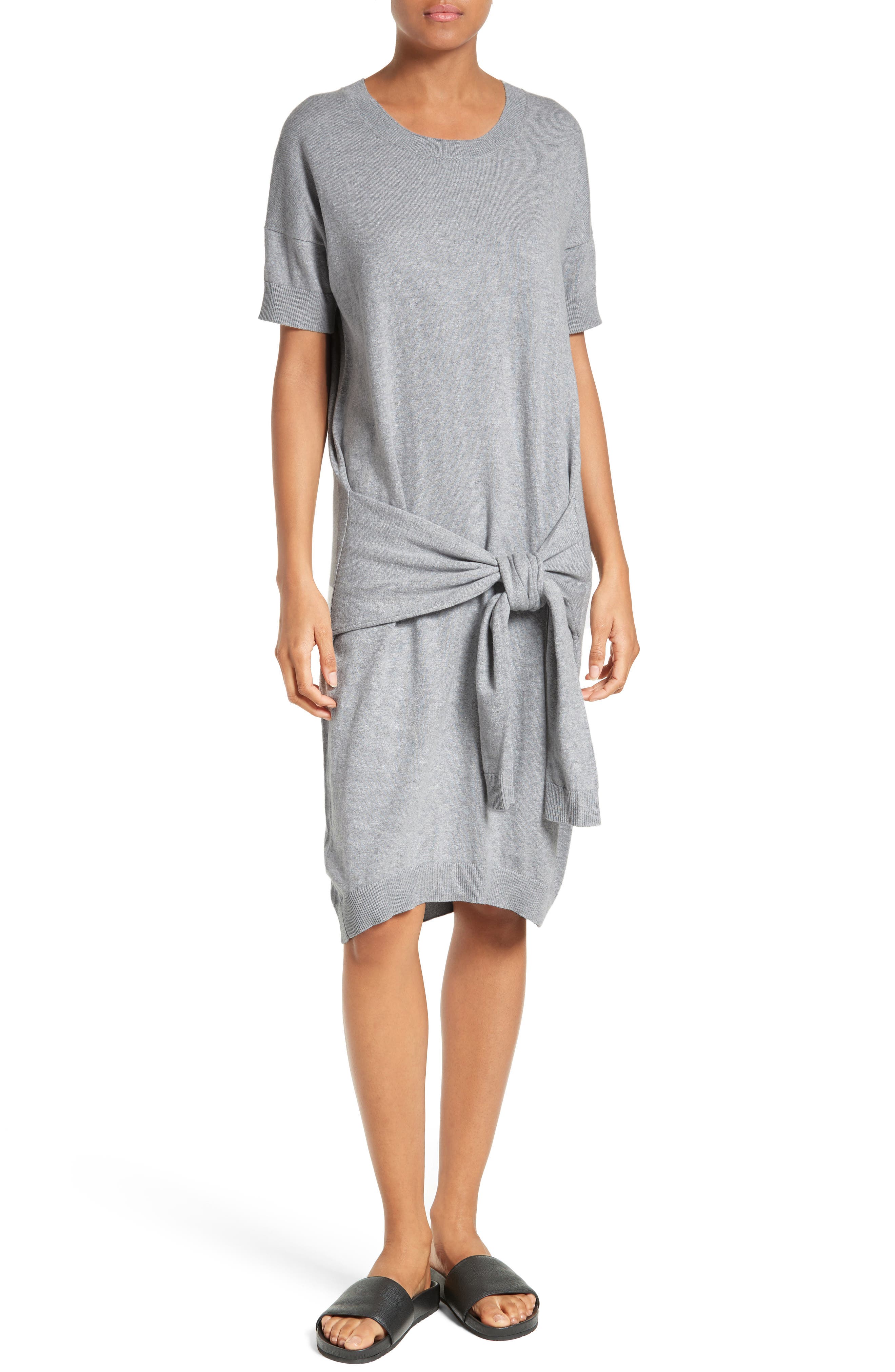 tie up sweater dress