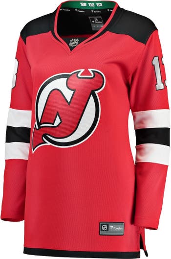 Fanatics Branded Men's Nico Hischier Red New Jersey Devils Breakaway Player Jersey - Red