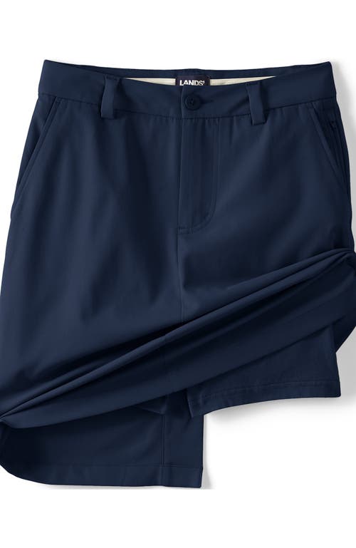 Lands' End School Uniform Active Chino Skort Top Of The Knee In Classic Navy